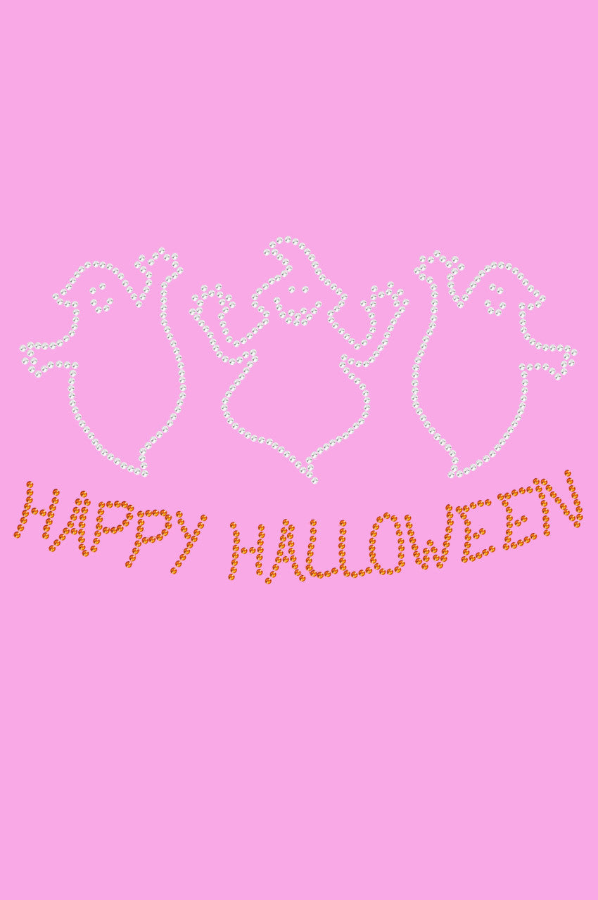 Happy Halloween Ghost - Womens T-shirt