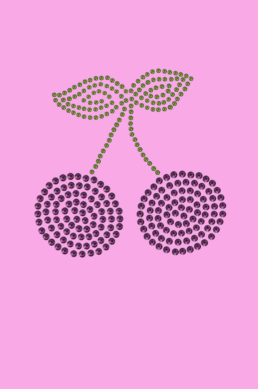 Purple Cherries - Womens T-shirt