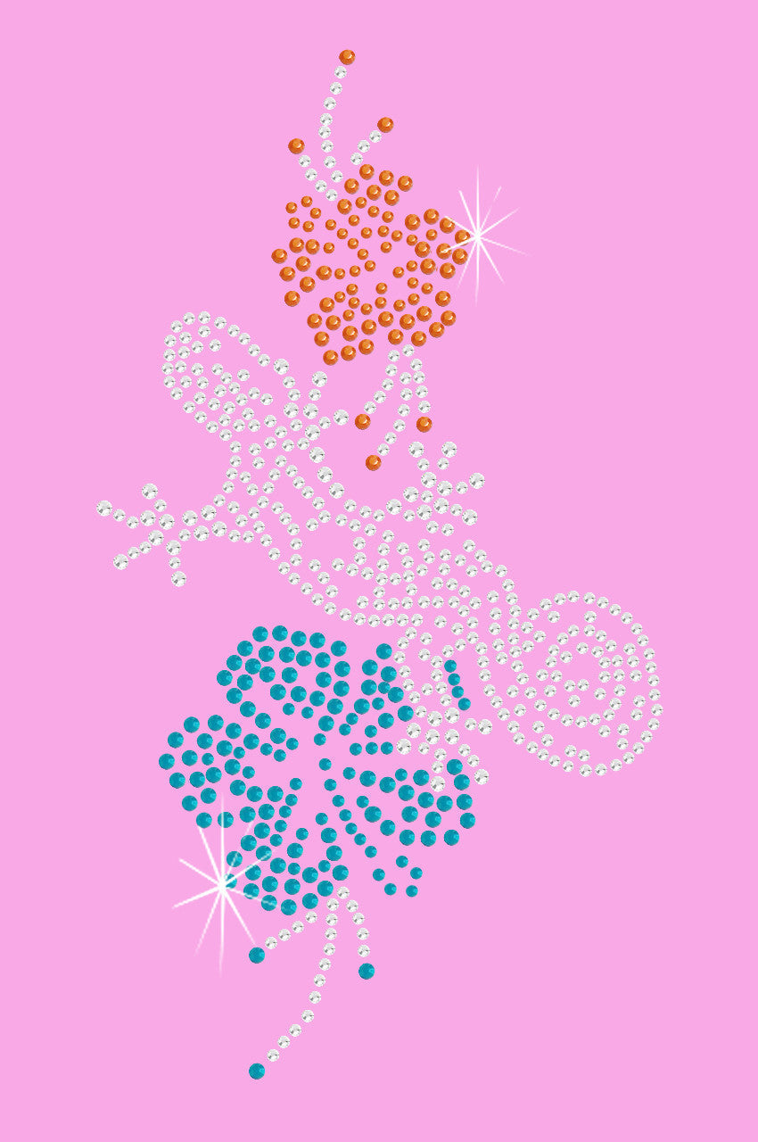 Gecko and Hibiscus - Womens Tee