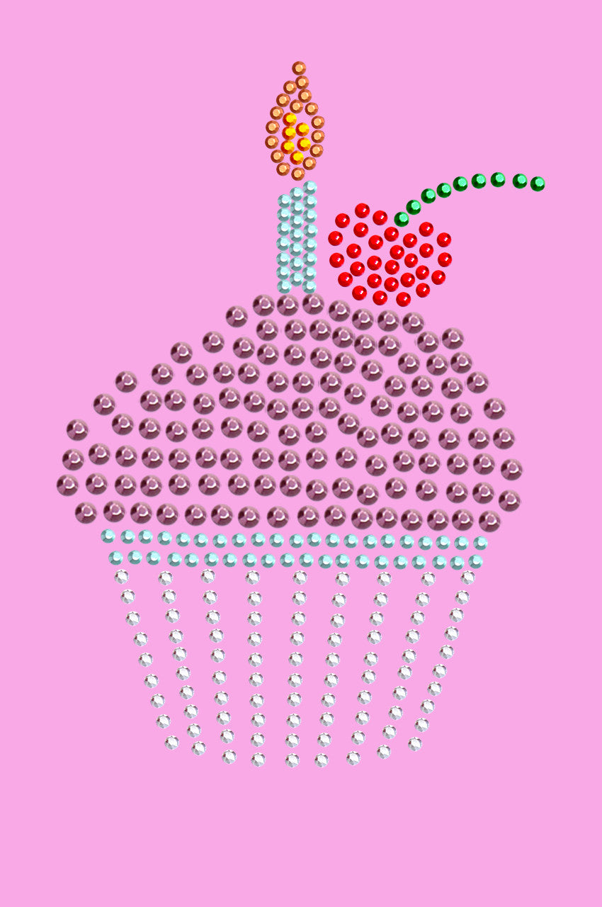 Cupcake with Candle - Women's T-shirt