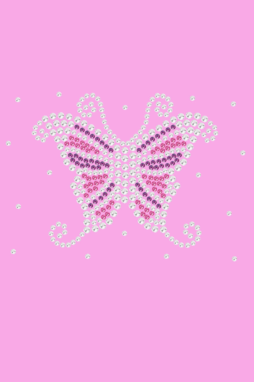 Pink & Purple Butterfly - Womens T-shirt