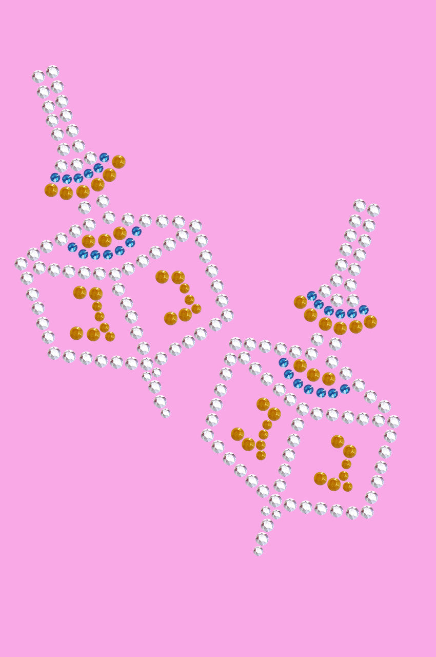 Dreidel - Small (Blue, Silver, & Gold) - Women's T-shirt