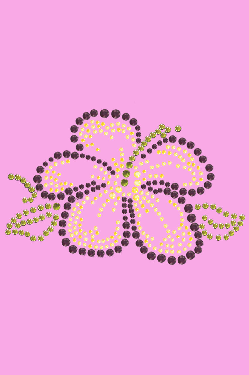 Purple & Yellow Hibiscus - Womens T-shirt