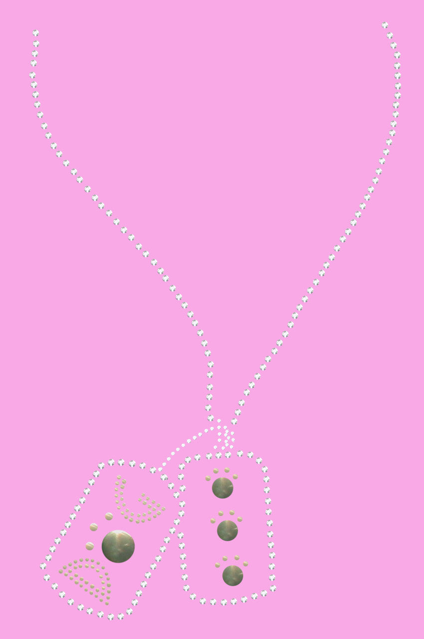 Dog Tag Necklace 1- Womens T-shirt