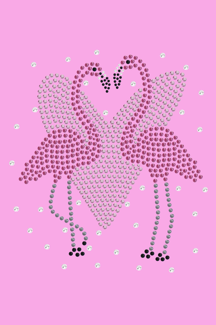 Flamingos with Heart- Womens Tee