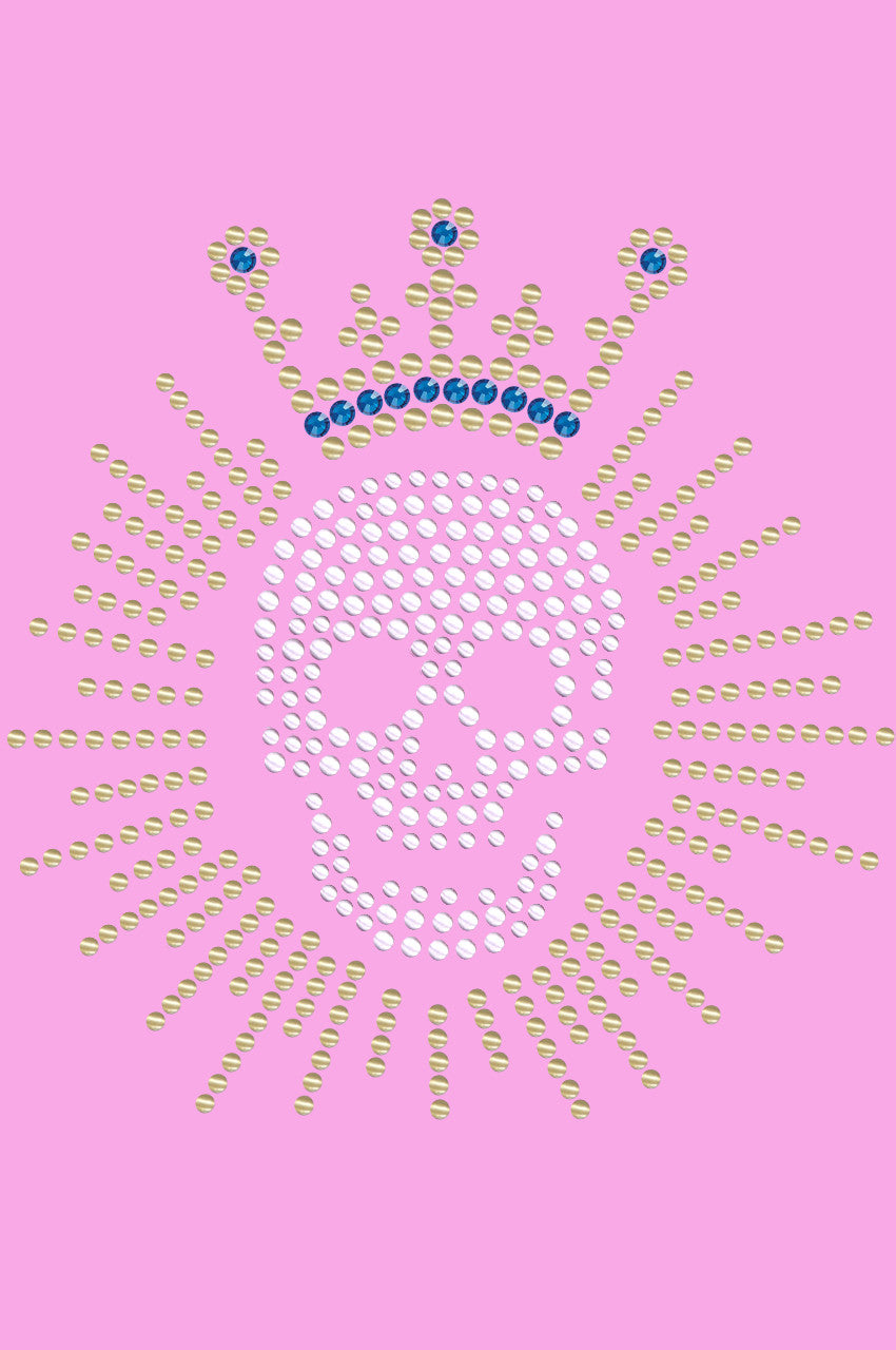 Skull with Austrian crystal Crown - Women's T-shirt