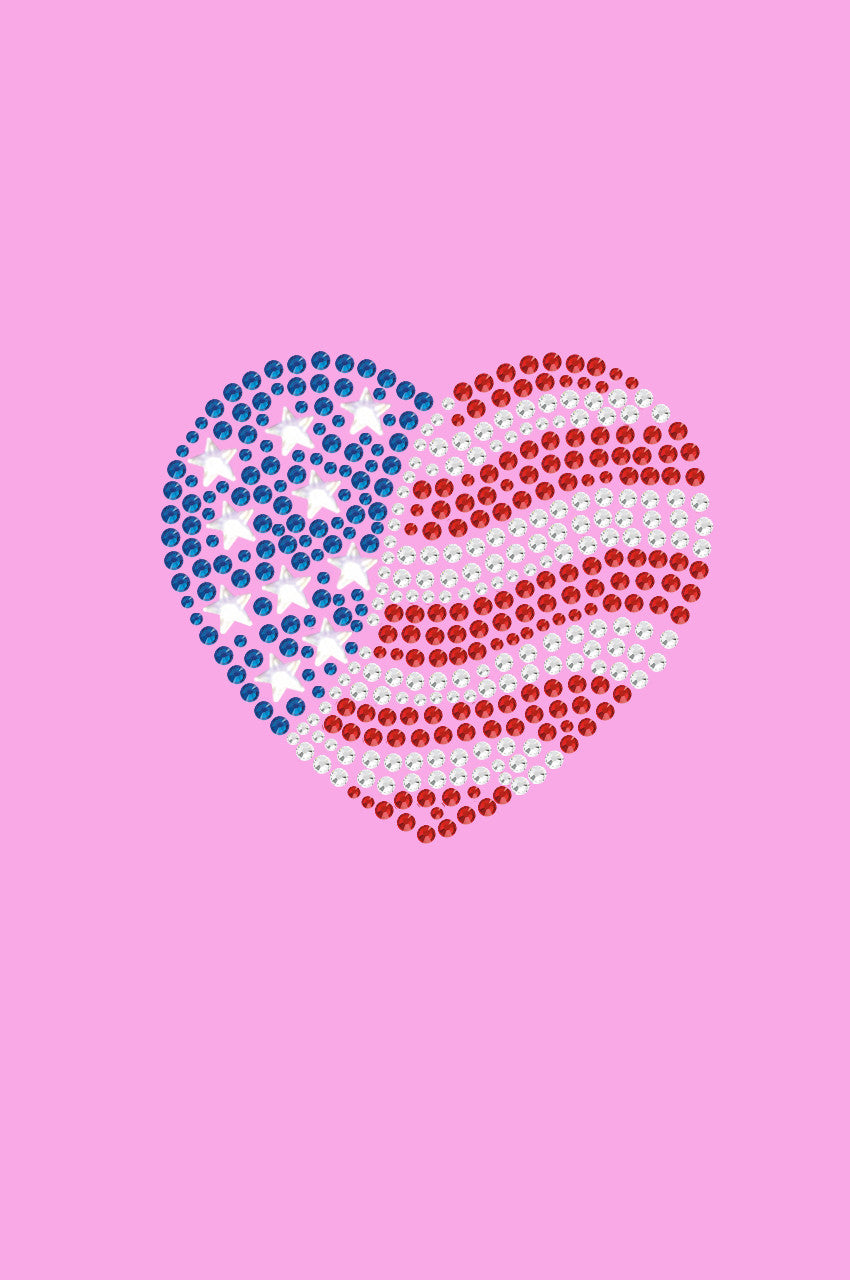 Patriotic Heart 2 - Womens T-shirt
