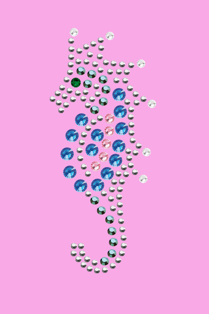 Seahorse (Blue) - Womens T-shirt