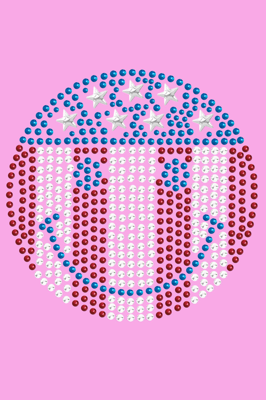 Happy Face Red, White, & Blue - Womens T-shirt