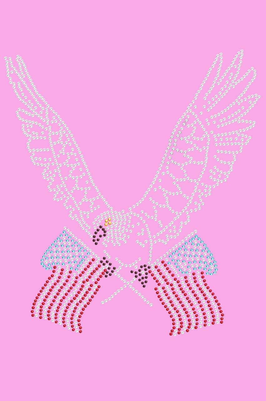 Eagle with Flags - Womens T-shirt