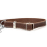 Martingale Chocolate Leather Dog Collar