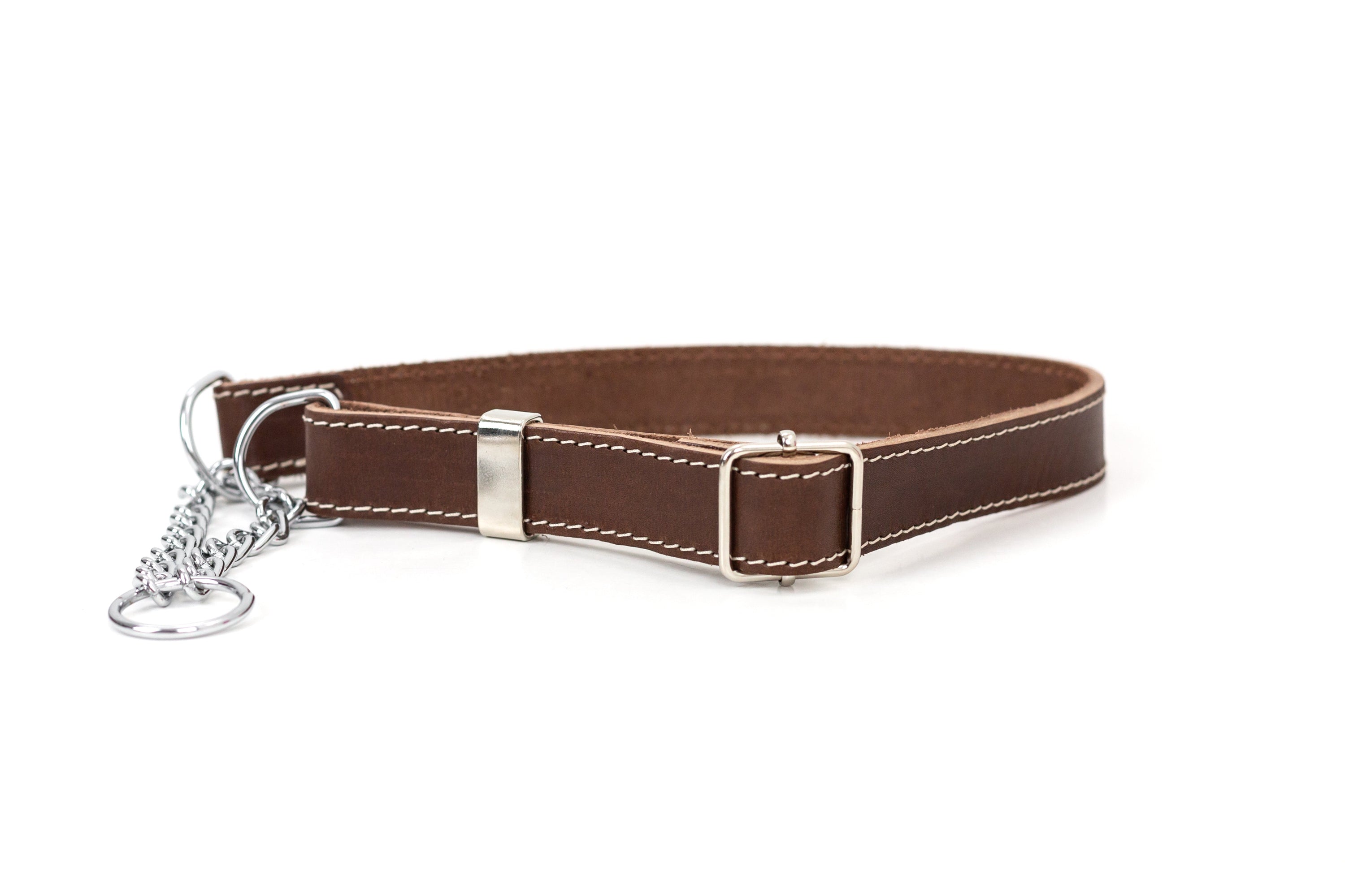 Martingale Leather Dog Collar