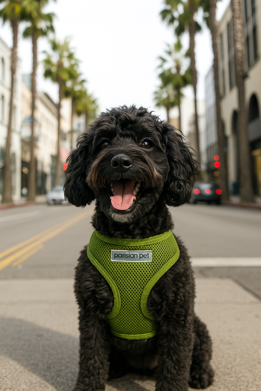 Parisian Pet Freedom Harness Green