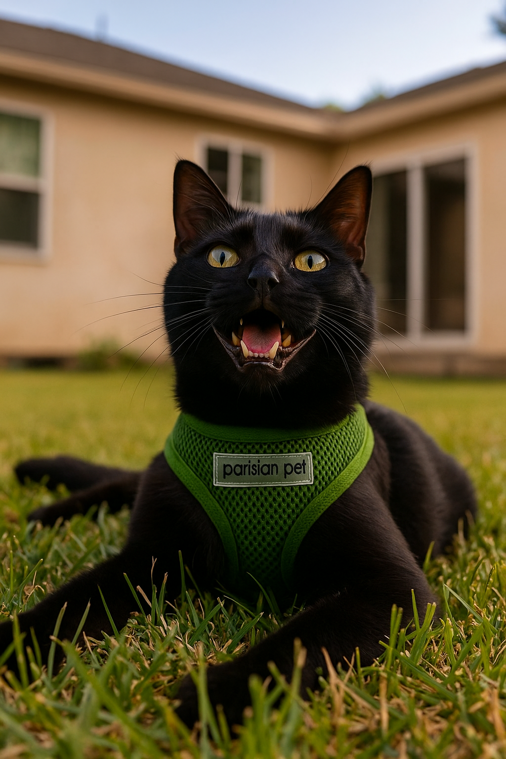 Parisian Pet Freedom Harness Green