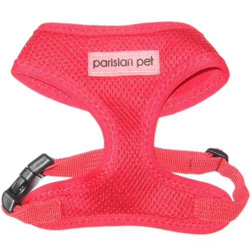 Parisian Pet Freedom Harness for Dogs & Cats – Adjustable, Comfortable Red Dog Harness, Durable Design