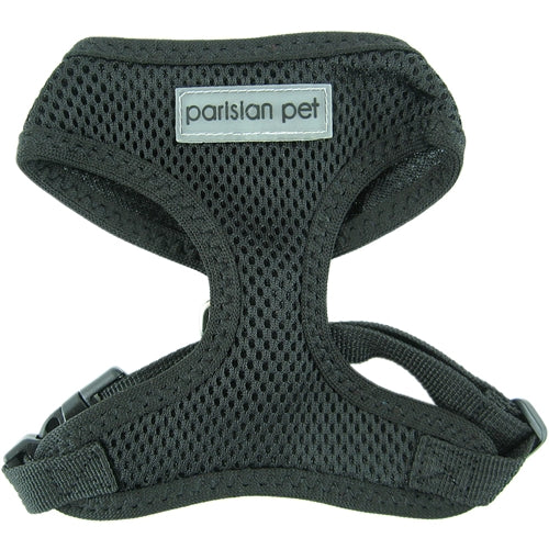 Parisian Pet Freedom Harness Black for Dogs & Cats – Adjustable, Durable, Comfortable Black Dog Harness
