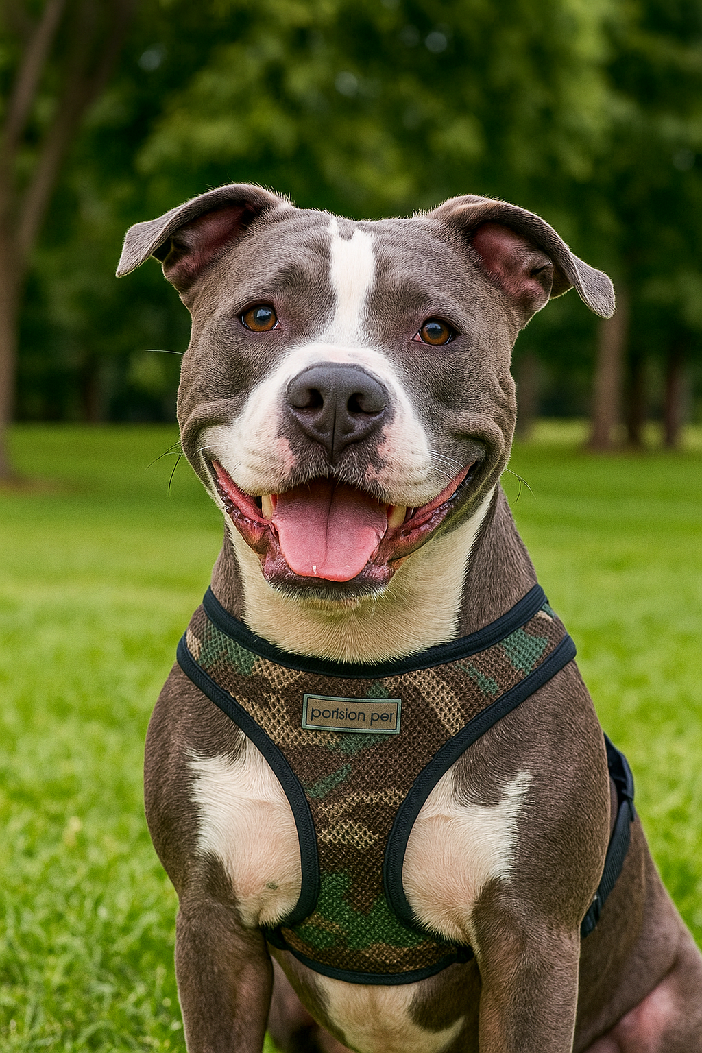 Parisian Pet Freedom Harness Camo