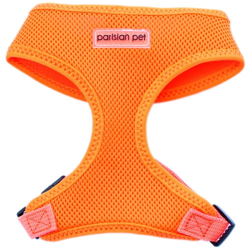 Parisian Pet Freedom Harness for Dogs & Cats – Adjustable Neon Orange Dog Harness, Comfortable Fit