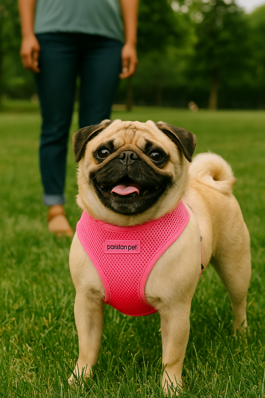 Parisian Pet Freedom Harness-Pink