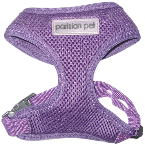 Parisian Pet Freedom Harness Lilac for Dogs & Cats – Comfortable and Durable Adjustable Lilac Pet Harness, Customizable Fit
