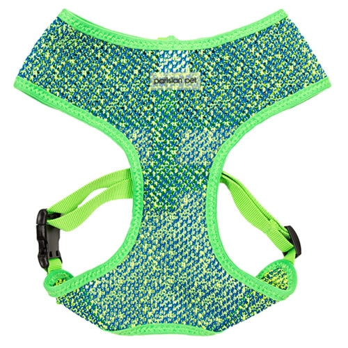 Parisian Pet Sport Net Harness-Green & Blue