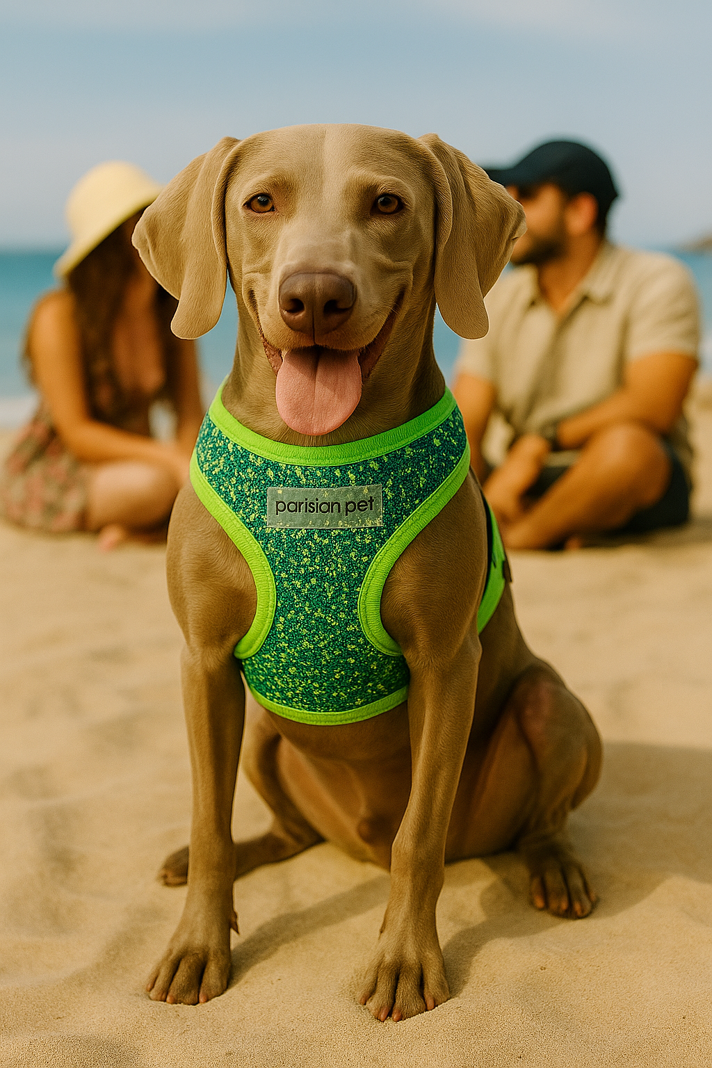 Parisian Pet Sport Net Harness-Green & Blue