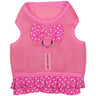Parisian Pet Polka Dot Harness Dress for Dogs & Cats – Fashionable Pet Dress with Adjustable Harness, Comfortable Fit, Pink