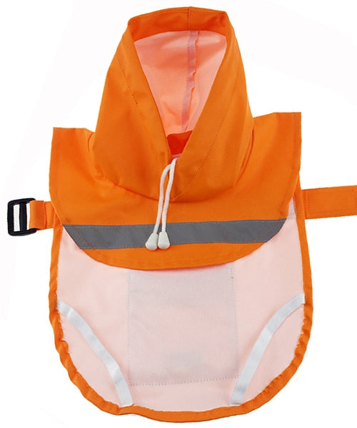 Parisian Pet Orange Raincoat