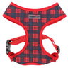 Parisian Pet Freedom Harness Scottish for Dogs & Cats – Durable and Adjustable Pet Harness, Stylish Plaid Design, Red & Blue