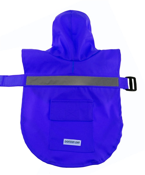 Parisian Pet Blue Raincoat for Dogs & Cats, Waterproof Pet Rain Protection, Comfortable Dog Coat, Pet Waterproof Apparel, Blue