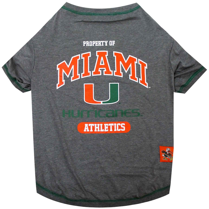NCAA University of Miami Hurricanes Dog T-Shirt