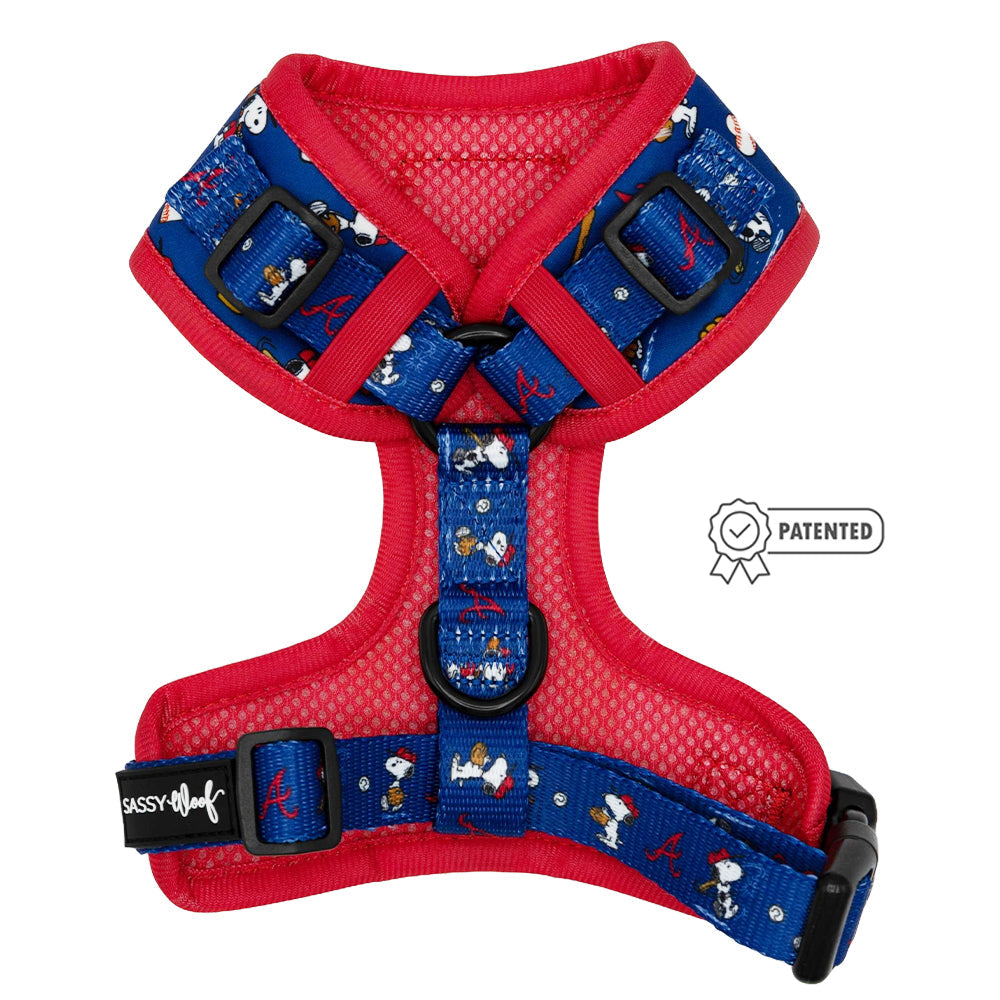 Dog Adjustable Harness - MLB™ x Peanuts™ Atlanta Braves™