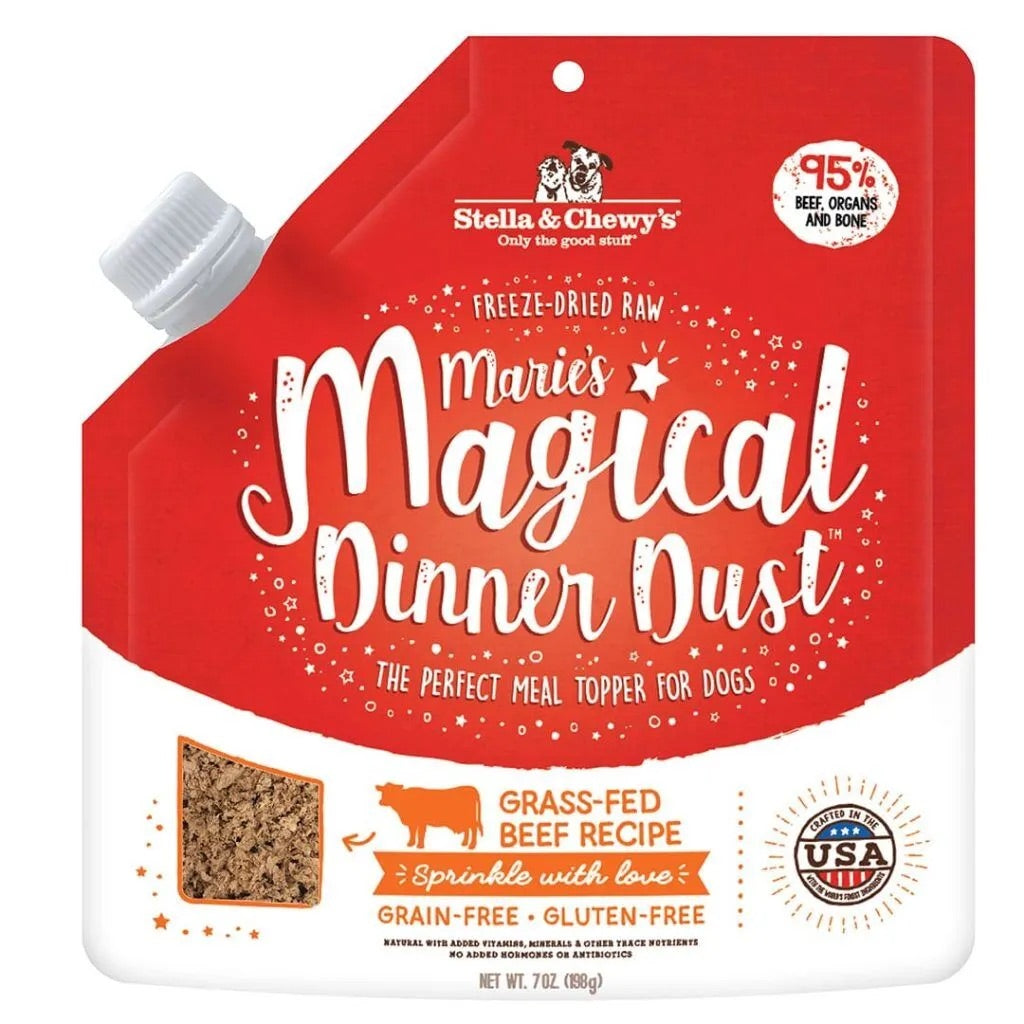 Stella & Chewys Freeze Dried Magical Dinner Dust Beef Dog Food (7oz)