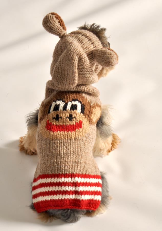 Chilly Dog Monkey Hoodie Dog Sweater