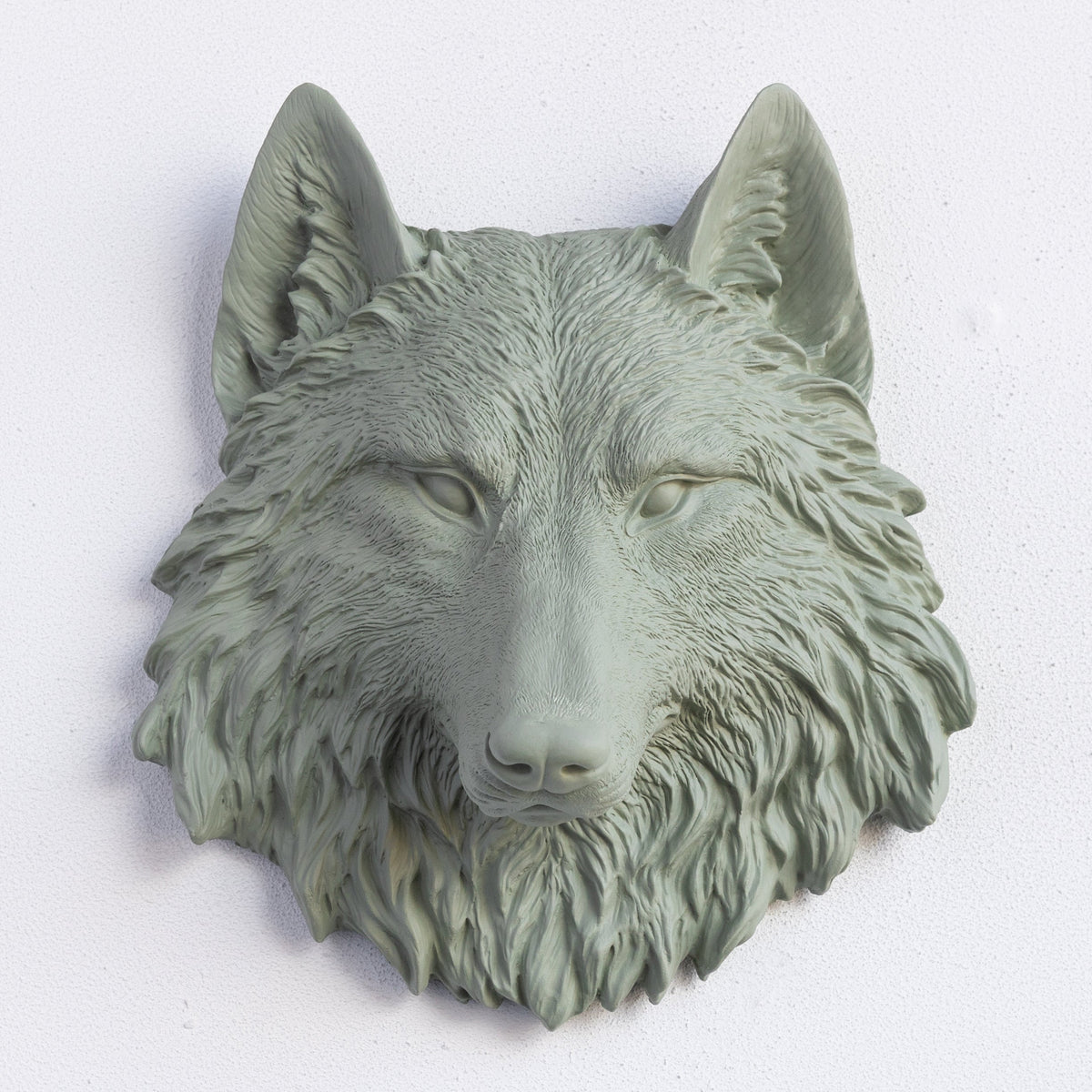 Faux Mini Wolf Head