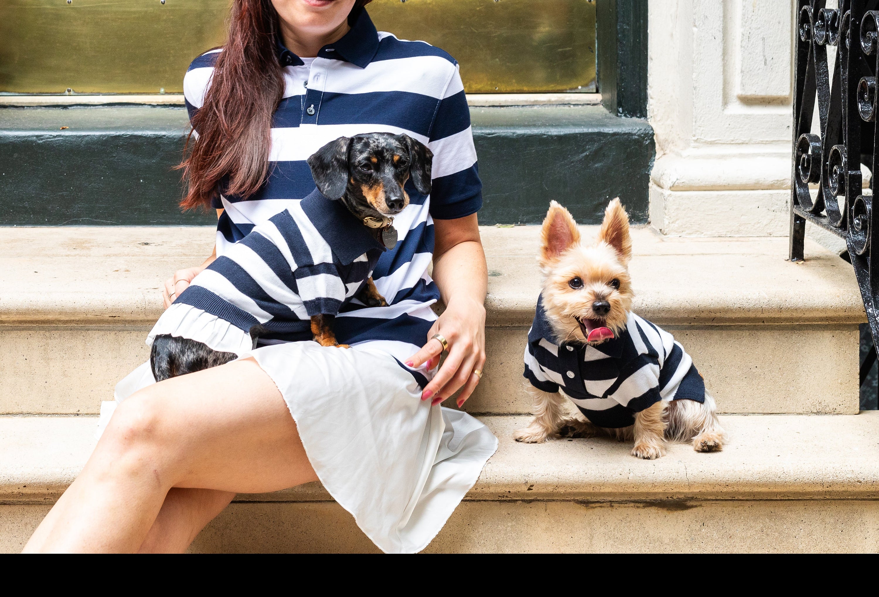BESPOKE PAWS ‘Gladys’ Cashmere blend Polo Dress - Cotton Warm Comfort Luxury Sweater