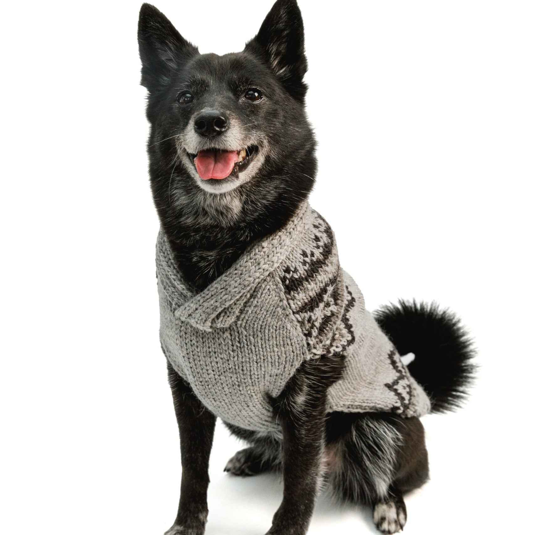 Chilly Dog Smokey Wyatt Alpaca Wool Dog Sweater