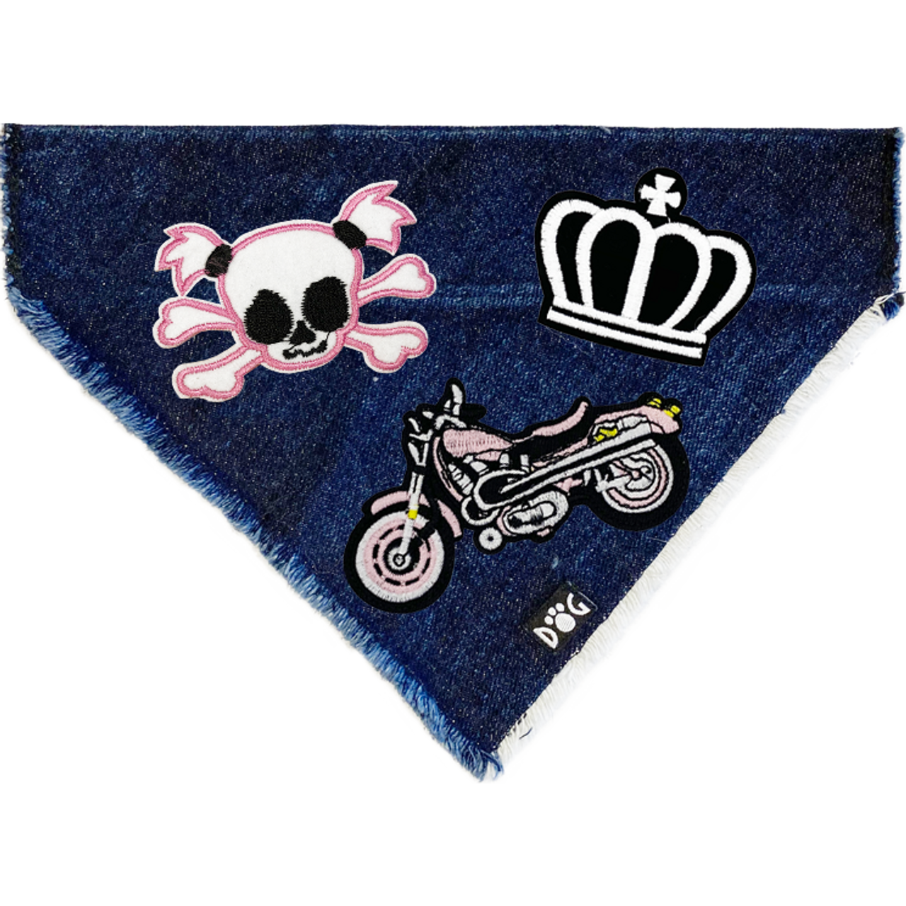 Biker Girl Denim Bandana