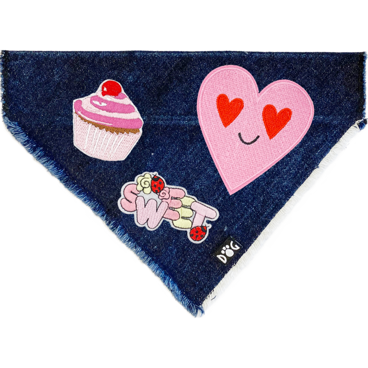 I Love Sweets Denim Bandana