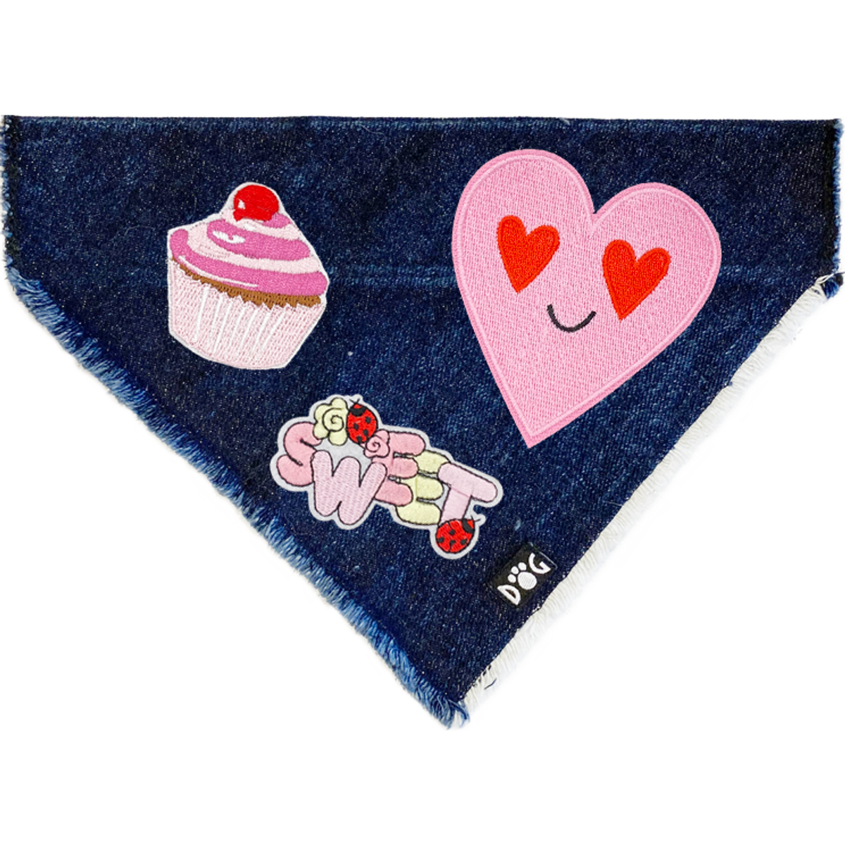 I Love Sweets Denim Bandana