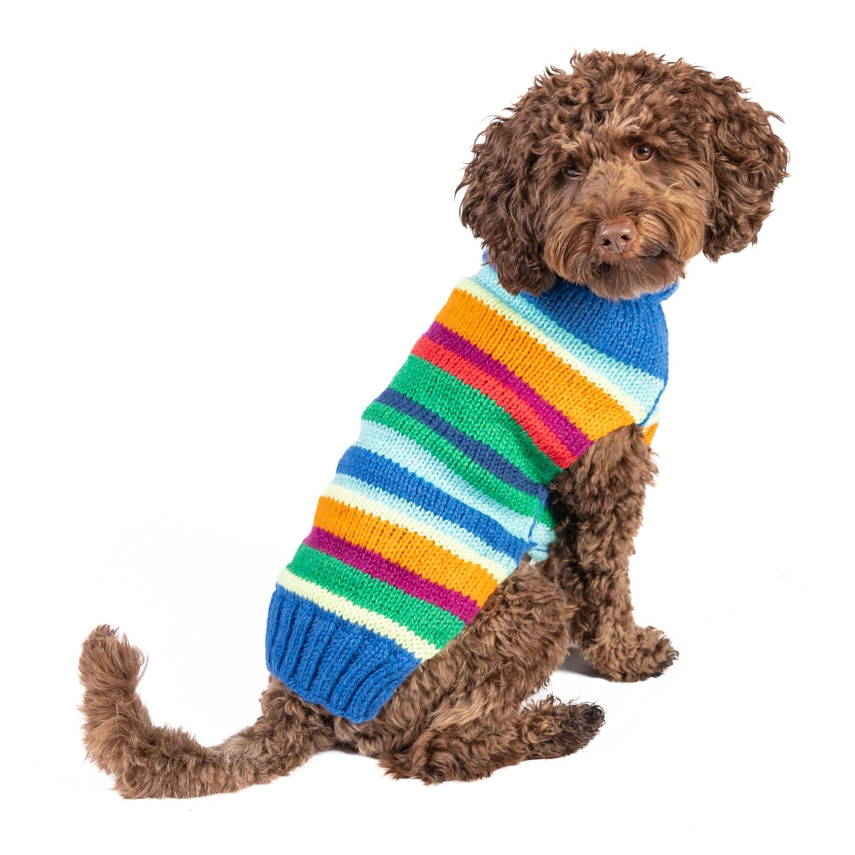 Chilly Dog Alpaca Royal Stripe Dog Sweater