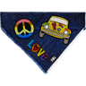 Peace & Love VW Denim Bandana