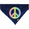 Glitter Peace Denim Bandana