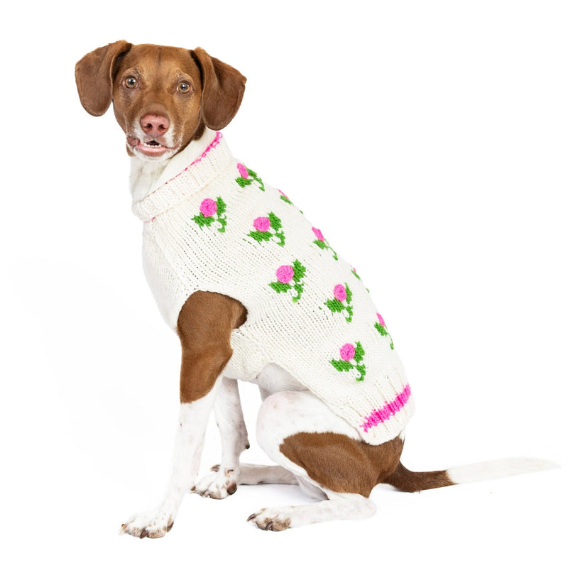 Chilly Dog Rose Bud Wool Dog Sweater