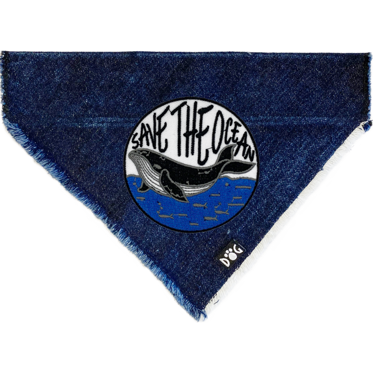 Save the Ocean Denim Bandana