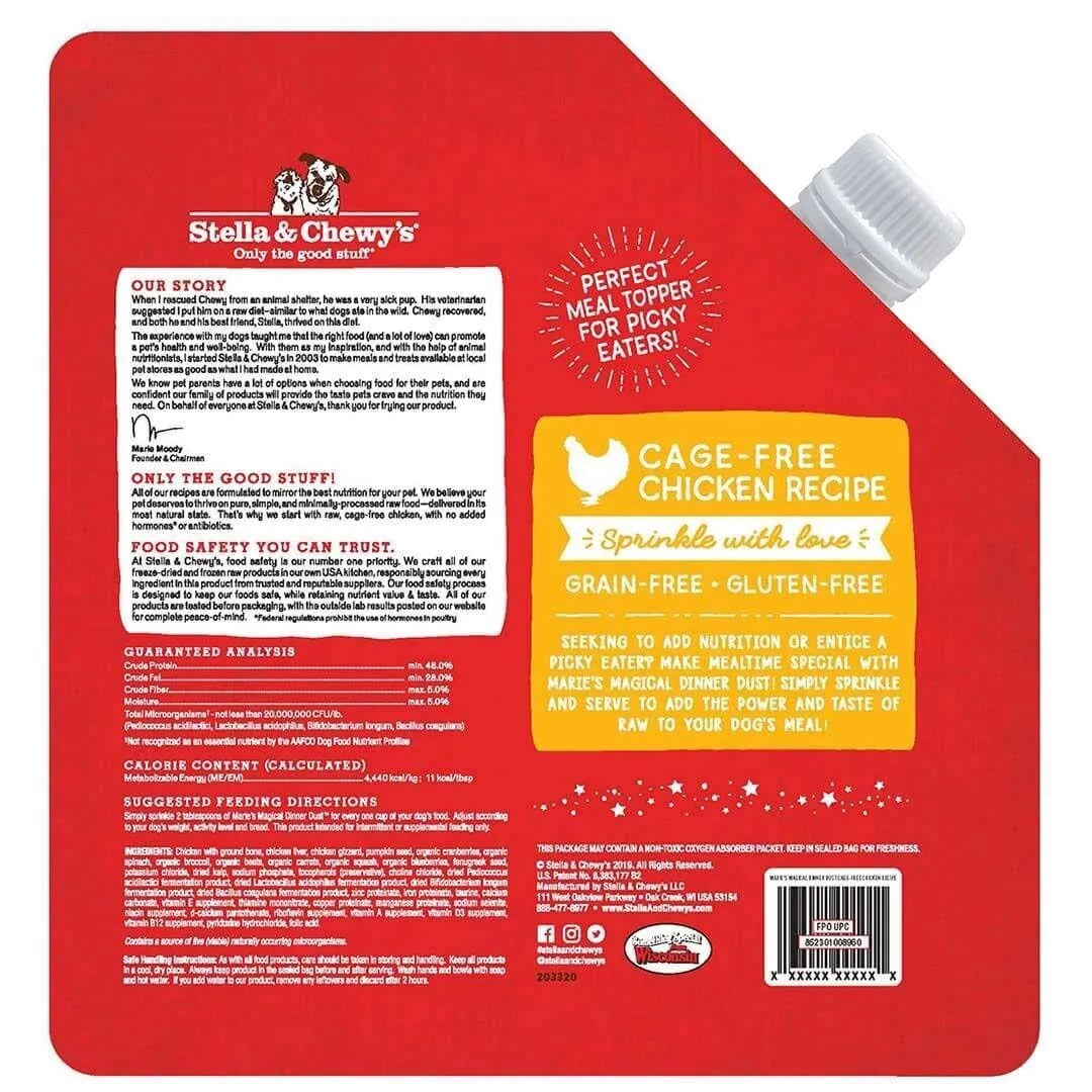 Stella & Chewys Freeze Dried Magical Dinner Dust Chicken Dog Food (7oz)