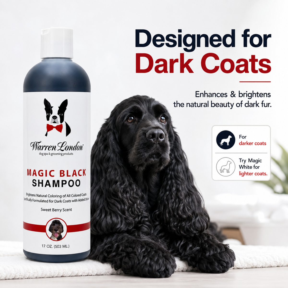 Magic Black Brightening Dog Shampoo - Professional Size | HT Animal Supply