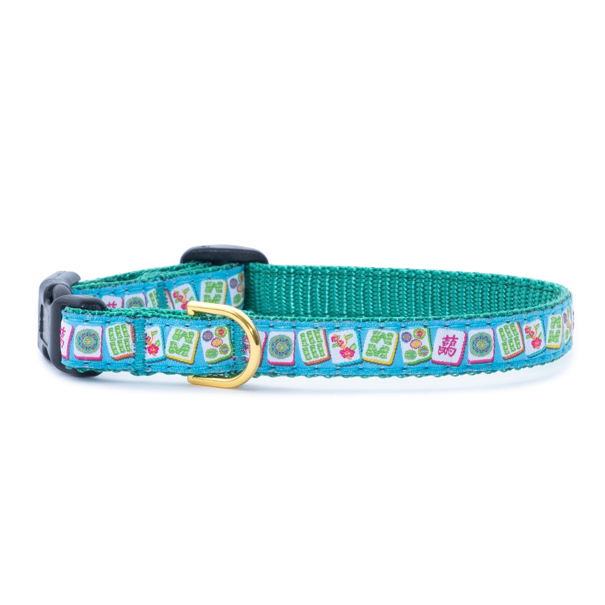 Up Country Going Mahjong Small Breed Dog Collar