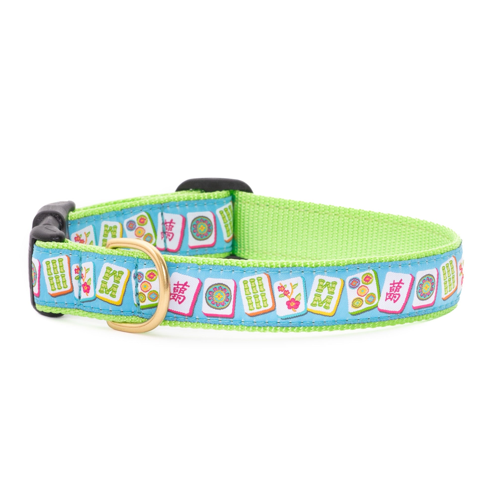 Up Country Going Mahjong Dog Collar