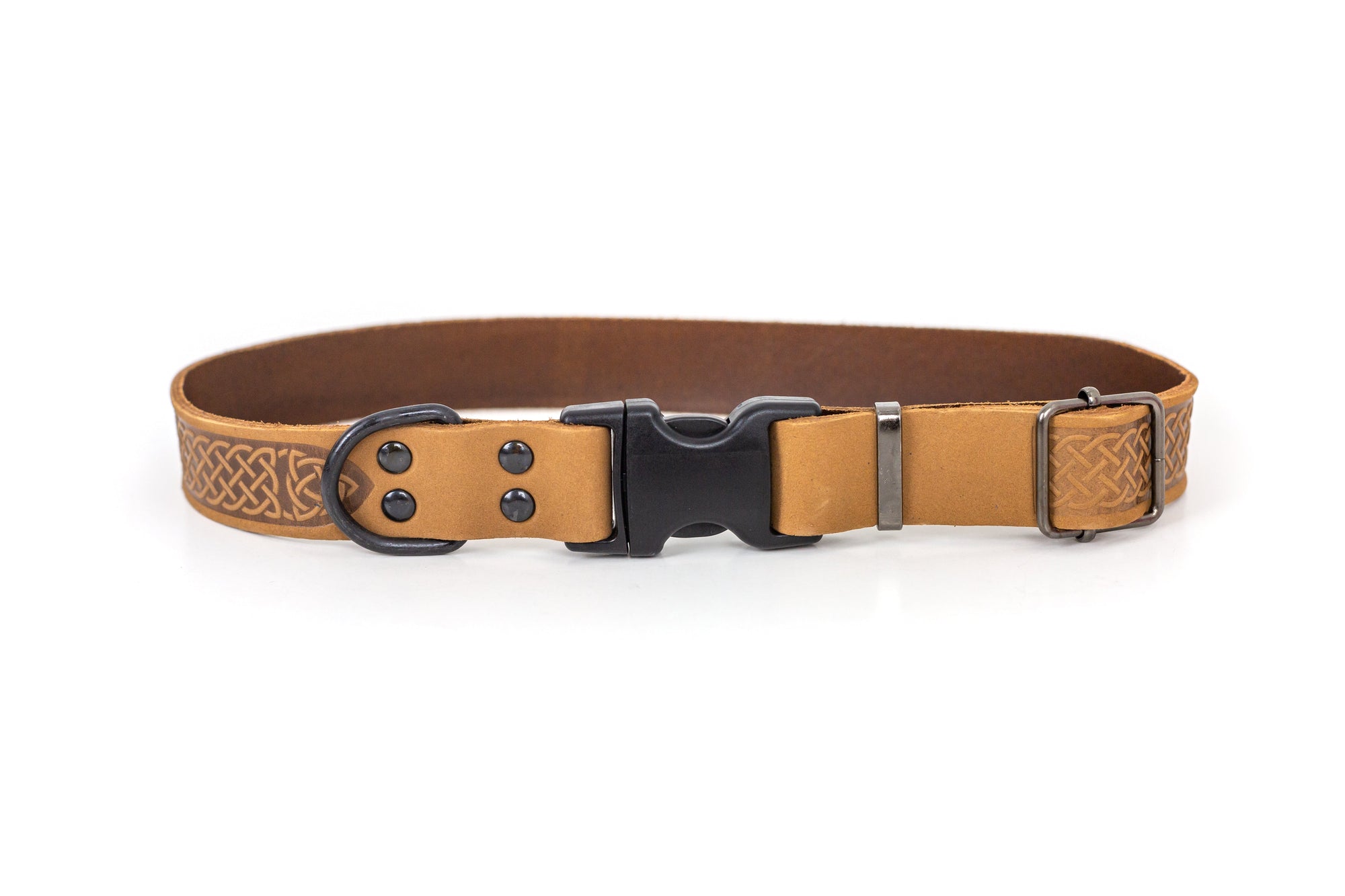 Euro-Dog Celtic Sport Quick-Release Leather Dog Collar